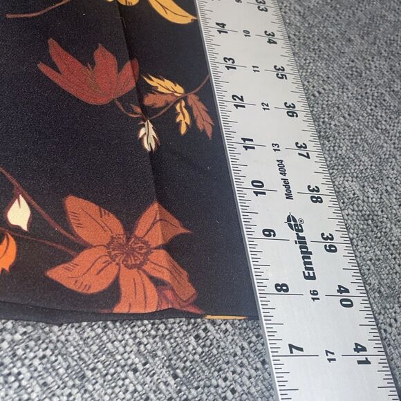 Eloquii Pants Womens 18 Black Floral Boho Office Chic Fall Workwear Indie Artsy - Picture 7 of 10